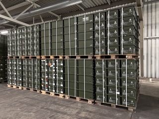 Ca. 500x Defensie kist, groen